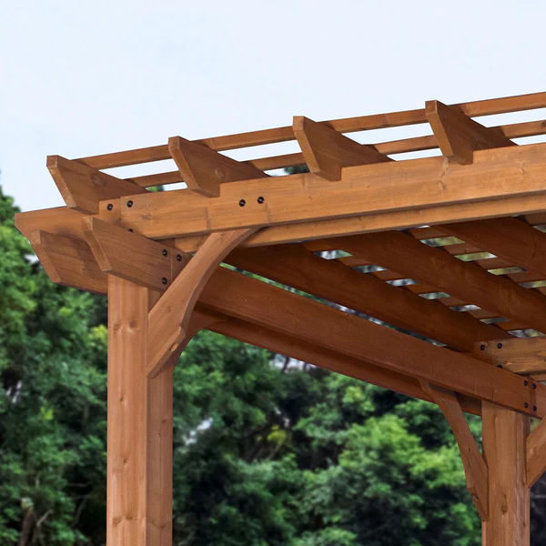 Sturdy posts, galvanized steel hardware, well-designed beams and rafters — it's all part of our commitment to ensure you have a beautiful pergola that can stand up to nearly anything.