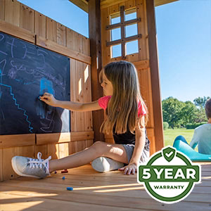 We’re so confident in the durability and longevity of our swing sets that we offer an industry-leading 5 Year Warranty on all models.