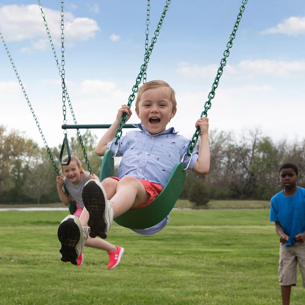 From the materials to the testing to the fun features, our focus is on ensuring your kids love being active outdoors and that you can trust the safety and longevity of your swing set.