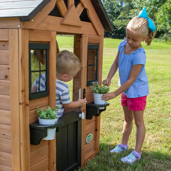 Empower them to decorate and accessorize their playhouse.