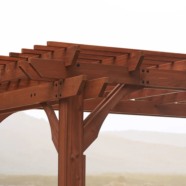 Sturdy posts, galvanized steel hardware, well-designed beams and rafters — it's all part of our commitment to ensure you have a beautiful pergola that can stand up to nearly anything.
