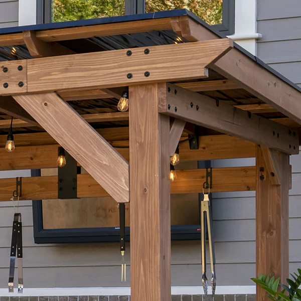 Sturdy cedar posts, galvanized steel hardware, corrosion-resistant steel roofs — it’s all part of our commitment to ensure you have a beautiful gazebo that can stand up to anything.