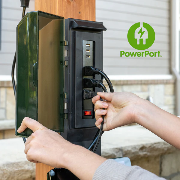 Enjoy the convenience of having multiple power options as you relax under your gazebo. Our Patented PowerPort™ includes 3 USB and 3 120V outlets to power all of your electronic needs.