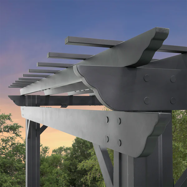 Sturdy posts, galvanized steel hardware, well-designed beams and rafters — it's all part of our commitment to ensure you have a beautiful pergola that can stand up to nearly anything.