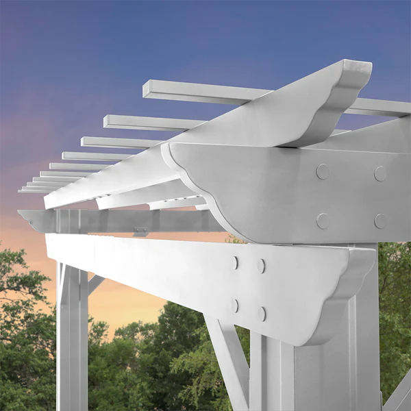 Sturdy posts, galvanized steel hardware, well-designed beams and rafters — it's all part of our commitment to ensure you have a beautiful pergola that can stand up to nearly anything.