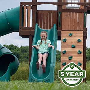 We’re so confident in the durability and longevity of our swing sets that we offer an industry-leading 5 Year Warranty on all models.