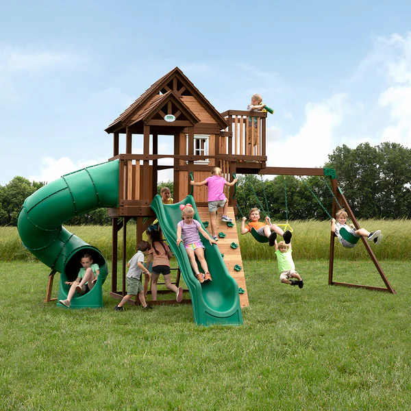 We work hard to make sure your swing set features design elements as stylish as they are strong.