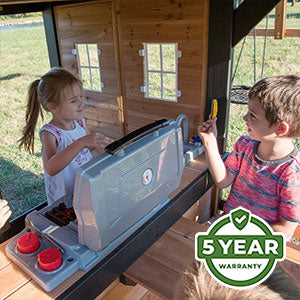 We’re so confident in the durability and longevity of our swing sets that we offer an industry-leading 5 Year Warranty on all models.
