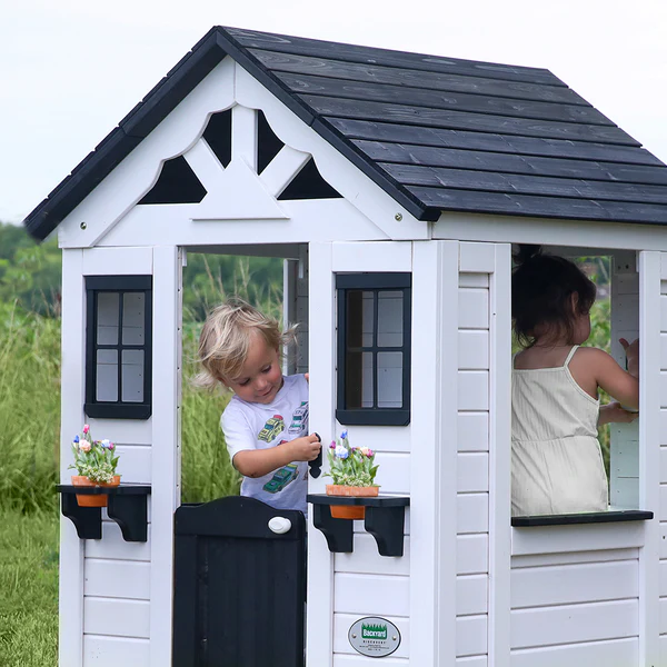 Empower them to decorate and accessorize their playhouse.