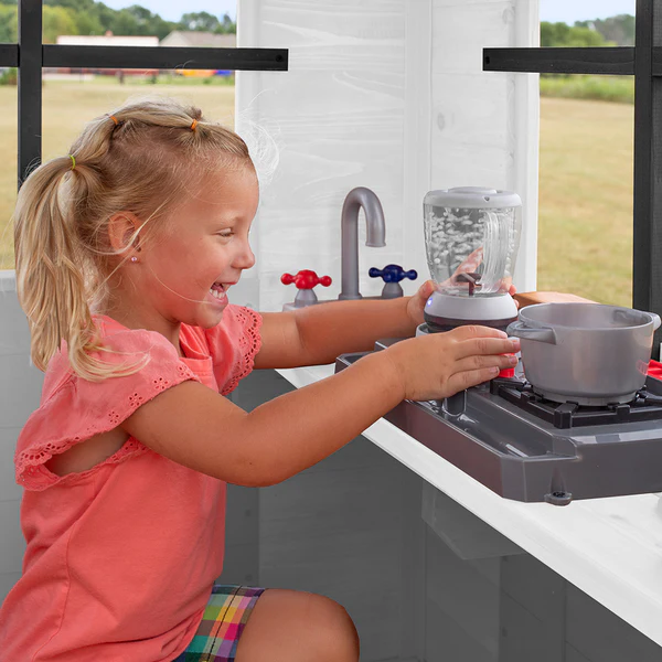 A tiny baker's gourmet kitchen.