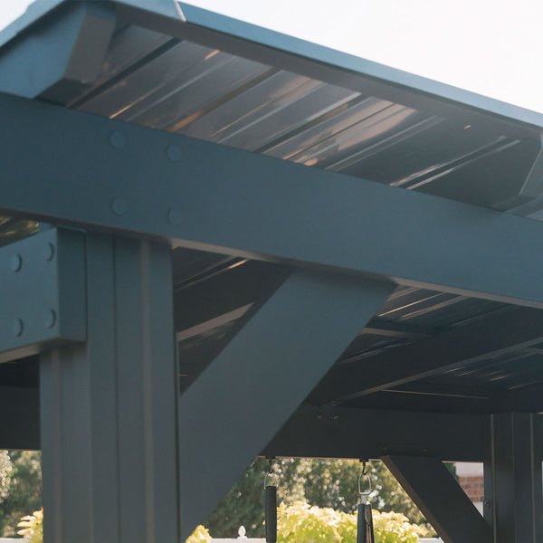 Sturdy cedar posts, galvanized steel hardware, corrosion-resistant steel roofs — it’s all part of our commitment to ensure you have a beautiful gazebo that can stand up to anything.