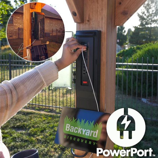 Enjoy the convenience of having multiple power options as you relax under your gazebo. Our Patented PowerPort™ includes 3 USB and 3 120V outlets to power all of your electronic needs.