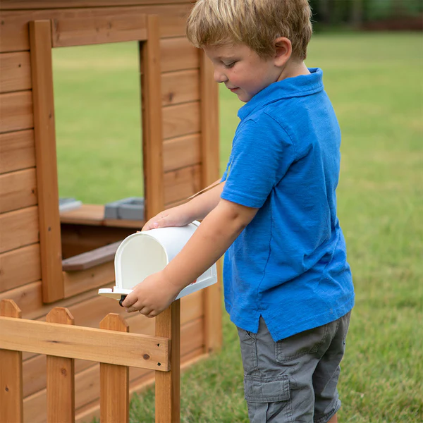 Cedar is a naturally rot-resistant structure, remains good-looking for years, and doesn’t absorb much heat so it can stay cool to the touch on the hottest days.