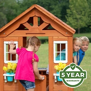 We’re so confident in the durability and longevity of our playhouses that we offer an industry-leading 5 Year Warranty.