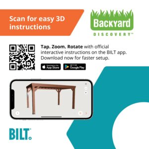 14x10 Brockton Pergola Bilt App - Ready to Assemble