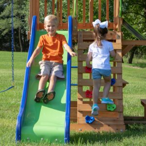 Beach Front Swing Set Rock Wall