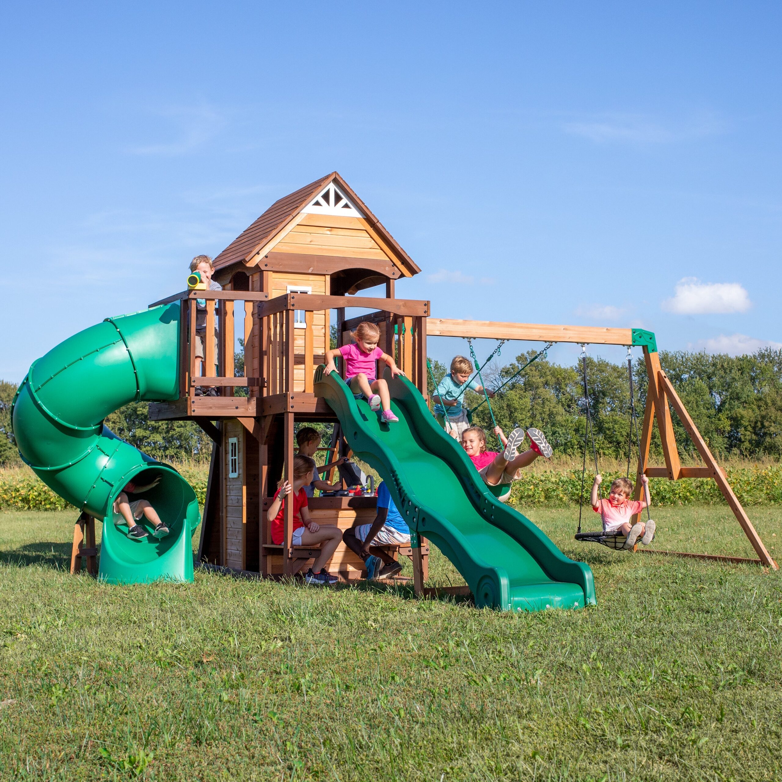 Cedar Cove Swing Set 