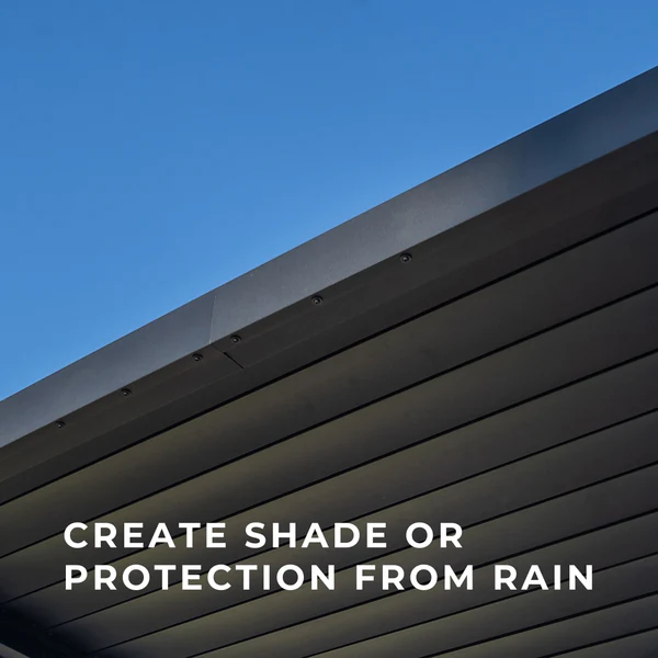 Built from 100% powder-coated galvanized steel in a modern black finish, this metal pergola combines exceptional durability with contemporary style. It effectively resists rust and corrosion, ensuring effortless maintenance for years to come.