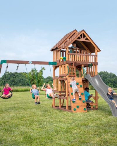 Highlander Swing Set Gray