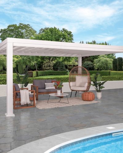 16x12 Windham White Pergola