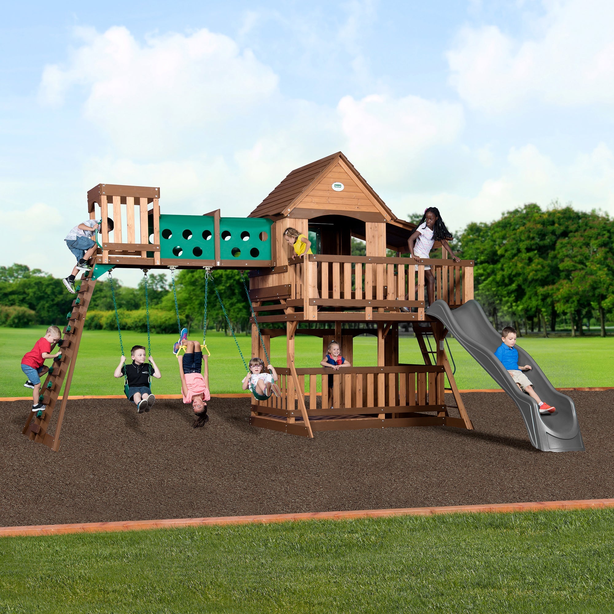 Backyard Discovery Woodridge Elite Swing Set