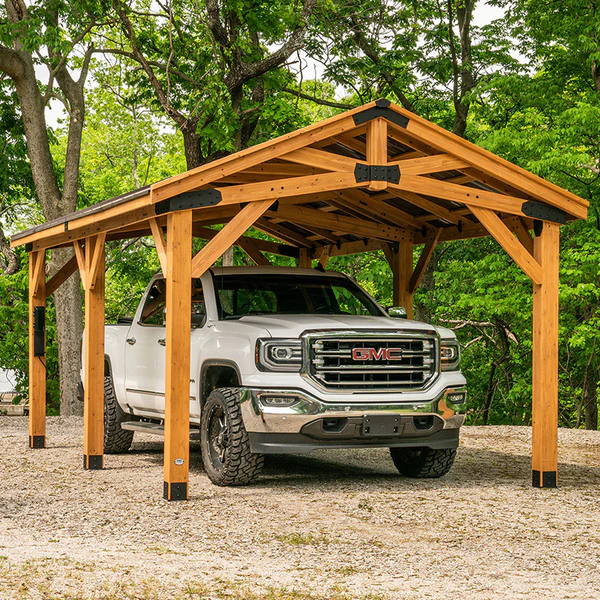The lifespan of a gazebo or carport comes down to the design and the materials used. That’s why we build heavy-duty frames and galvanized steel hardware throughout.