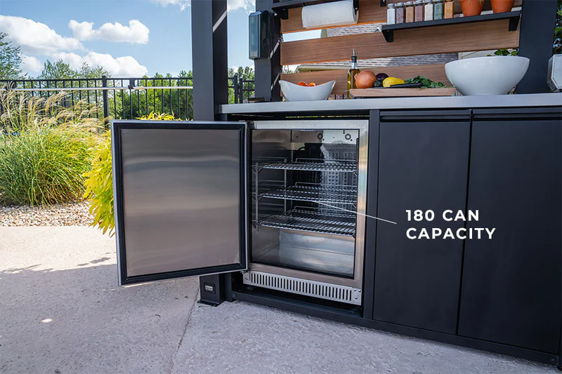 23.5" 5.3 cu. ft. with 150L, 180 can capacity