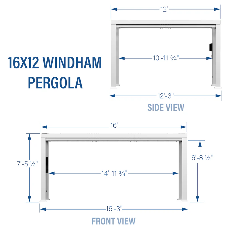 16x12-Windham-Modern-Steel-Pergola-Diagram2
